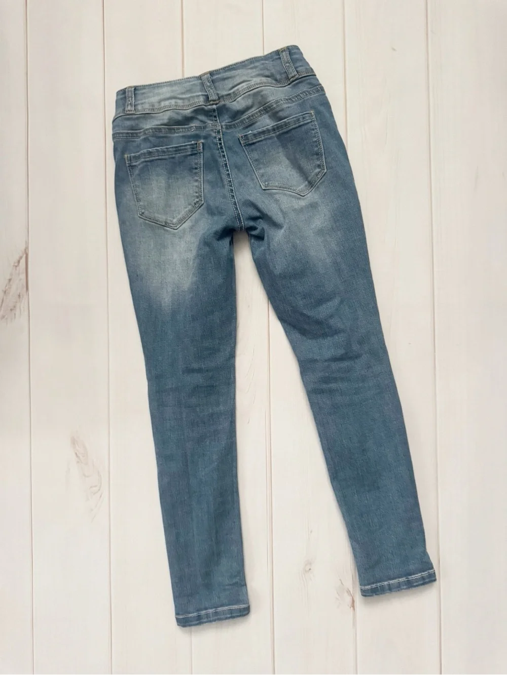 Hippie Girl Distressed High Rise Skinny Jeans